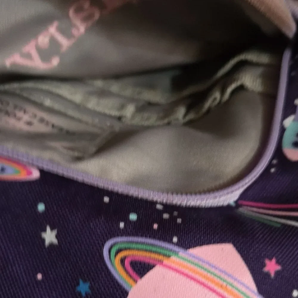 Pottery Barn Navy Space-Themed Kids Backpack